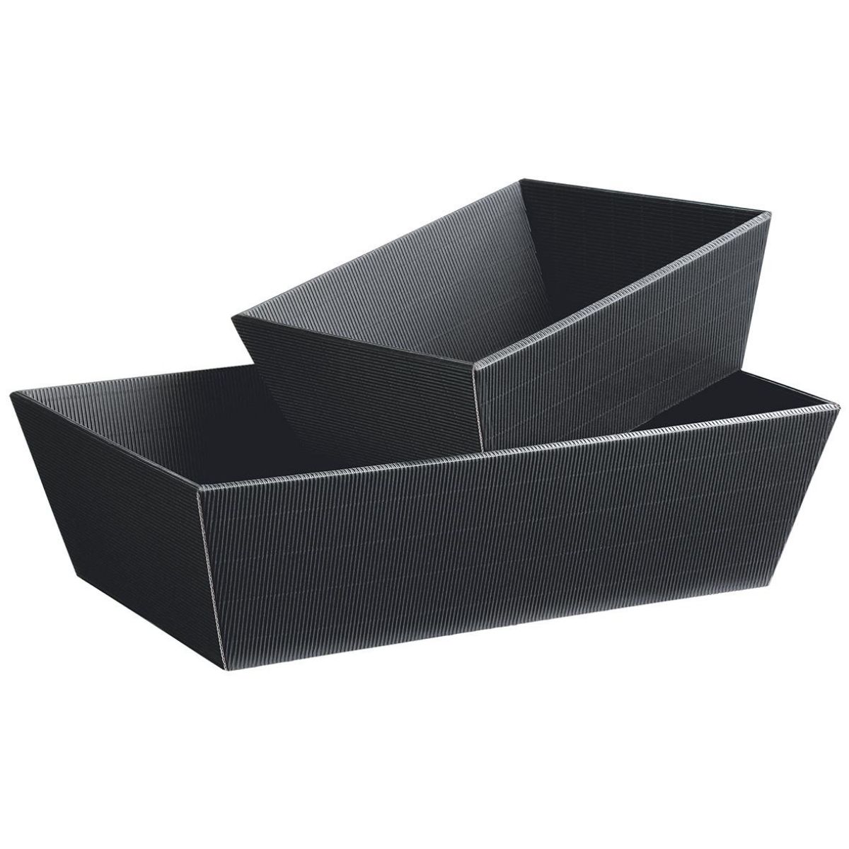 kosz prezentowy 4-kątny antracyt model BASIC