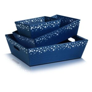 Szafirowy kosze prezentowe