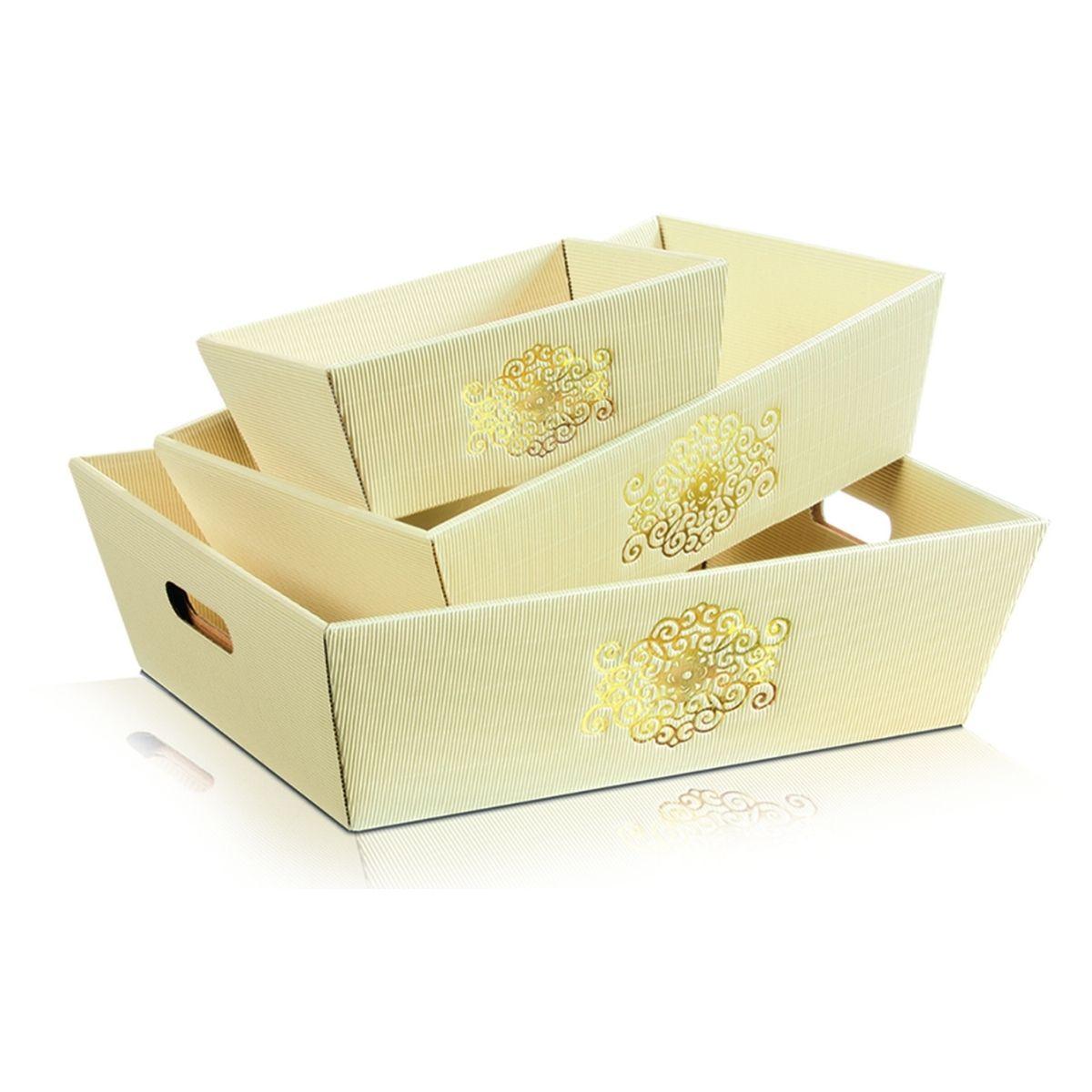 kosz prezentowy kremowy signum