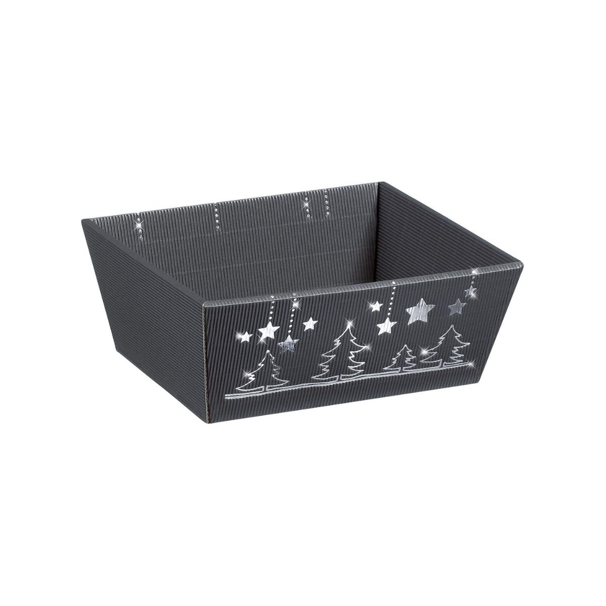 Świąteczny Tekturowy kosz na prezenty