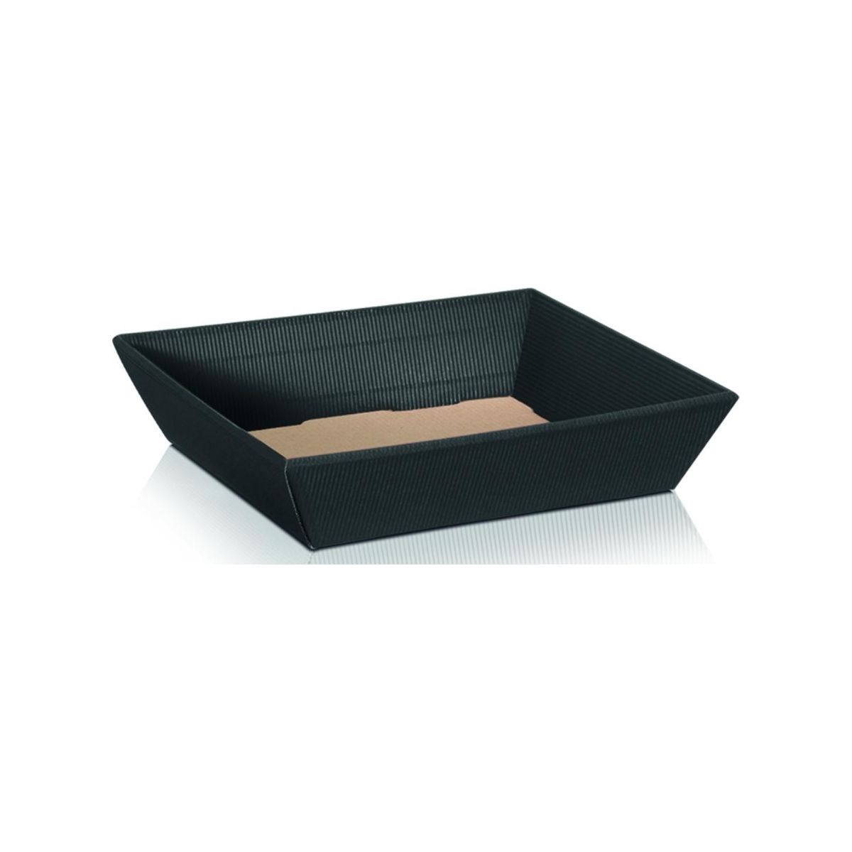 kosz prezentowy płaski antracyt mały model BASIC