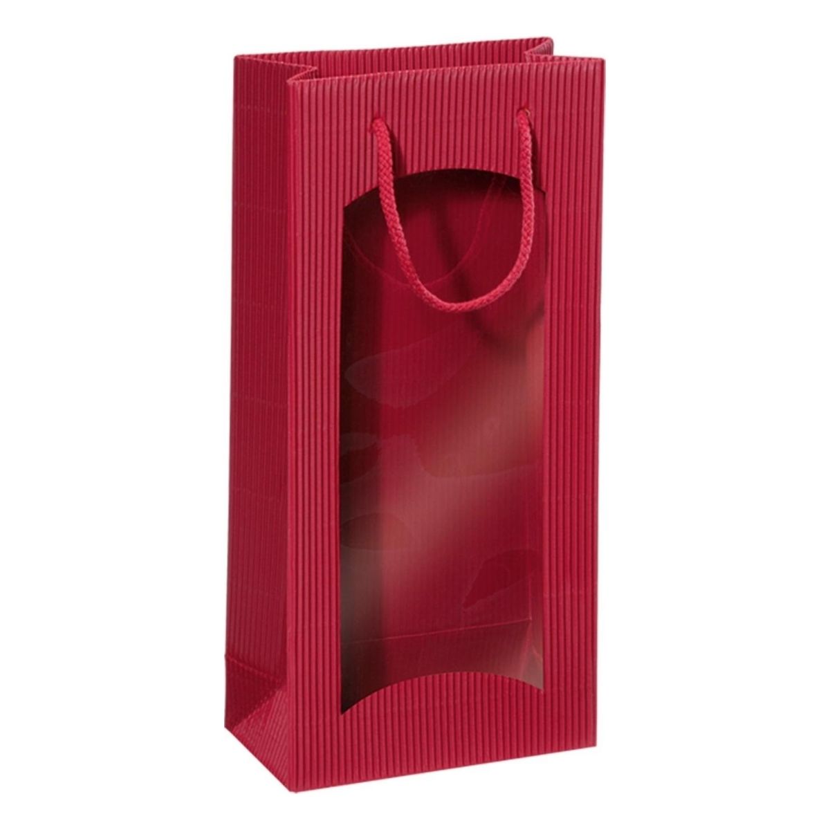 Bordowa torebka na prezenty i na wino