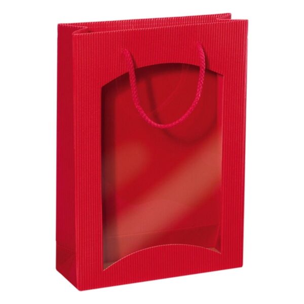 Czerwona torebka na prezenty