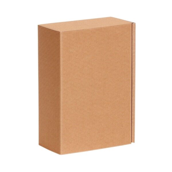 Ekologiczne pudełko na prezenty z tektury falistej na zewnątrz