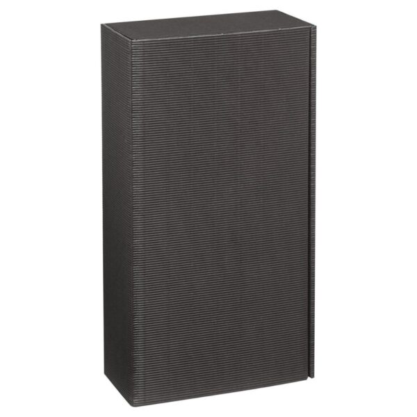 Pudełko prezentowe antracyt BASIC na dwa wina