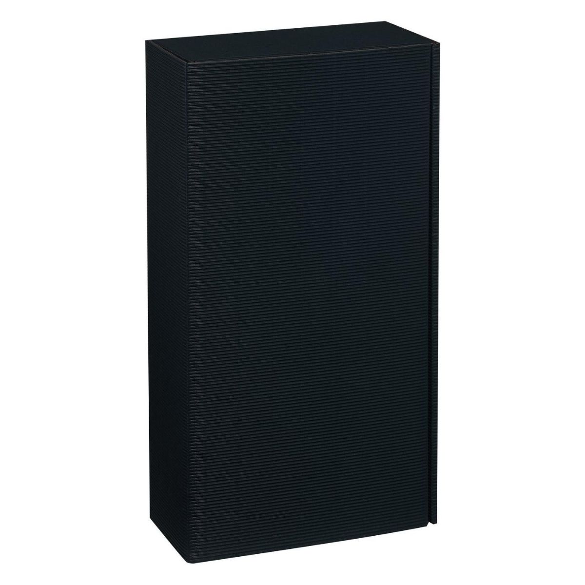 Pudełko prezentowe czarne BASIC na dwa wina