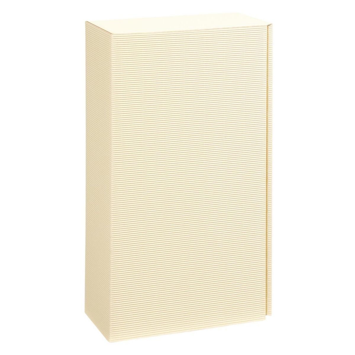 Pudełko prezentowe kremowe BASIC na dwa wina