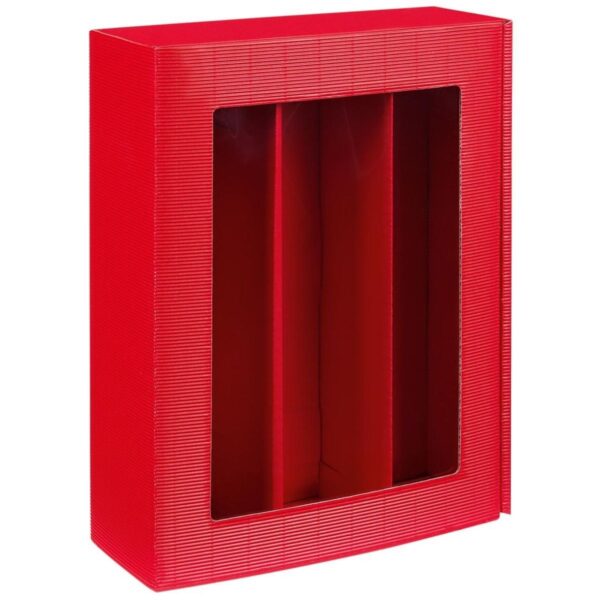 Passepartout Czerwony Pudełko na wino 3x0,75l