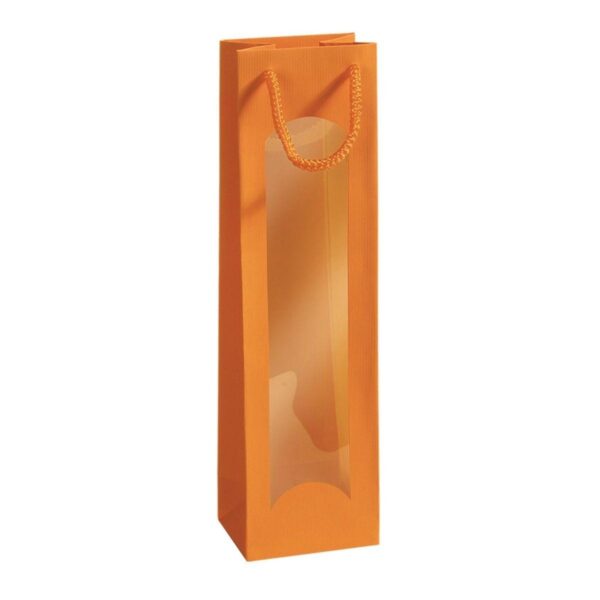 Torebka tekturowa pomarańczowa 1x0,75