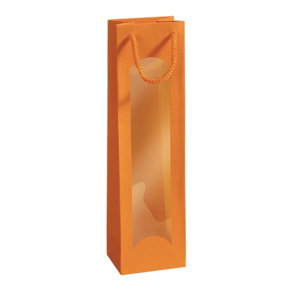 Torebka tekturowa pomarańczowa 1x0,75
