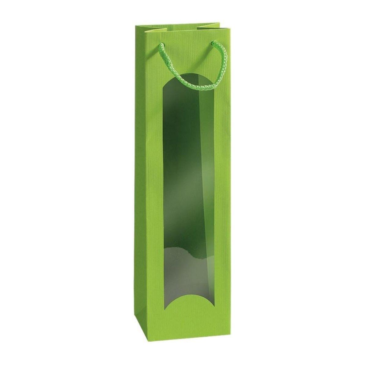Torebka tekturowa zielona 1x0,75