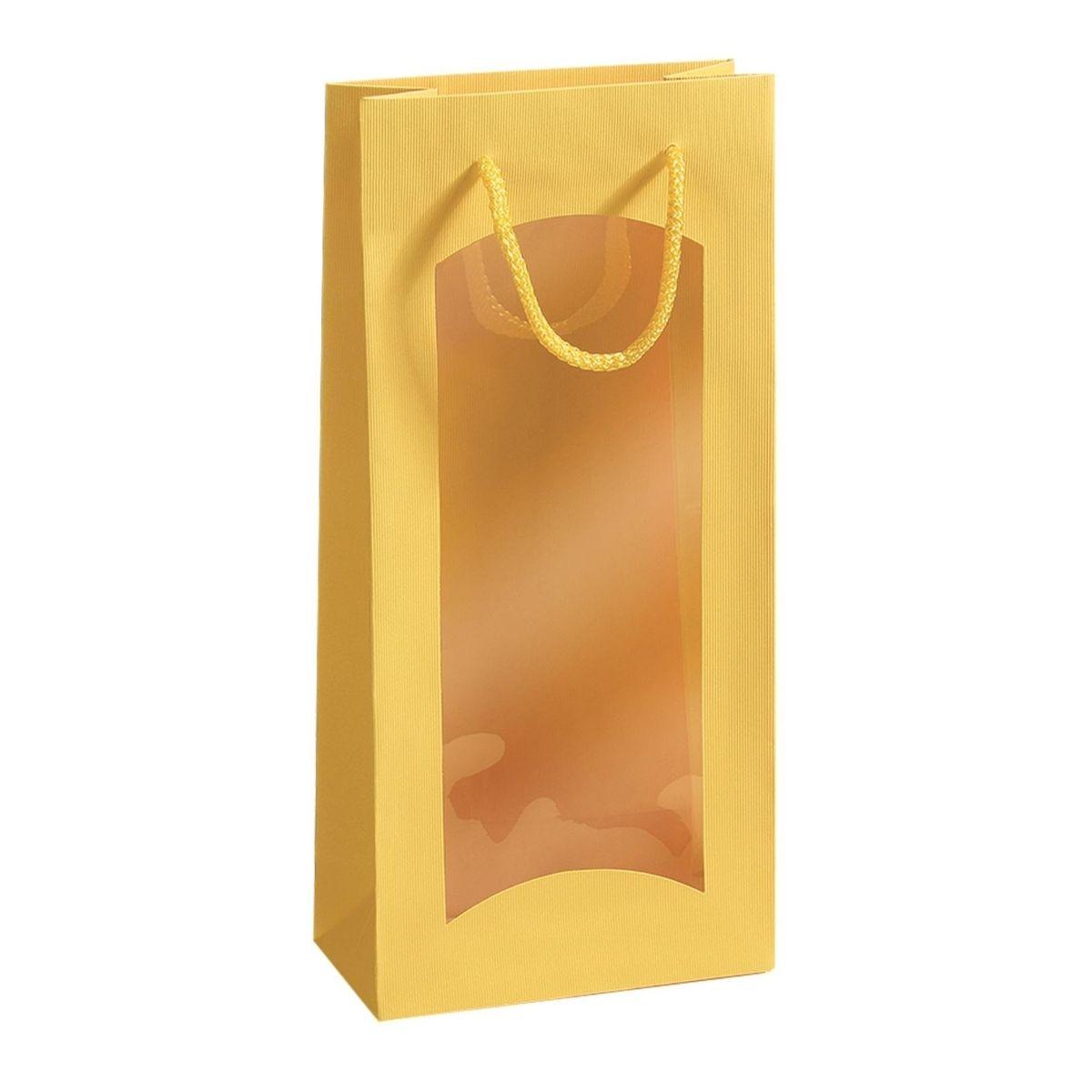 Torebka tekturowa żółta duża