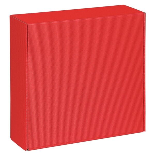Pudełko prezentowe kwadrat czerwony duże