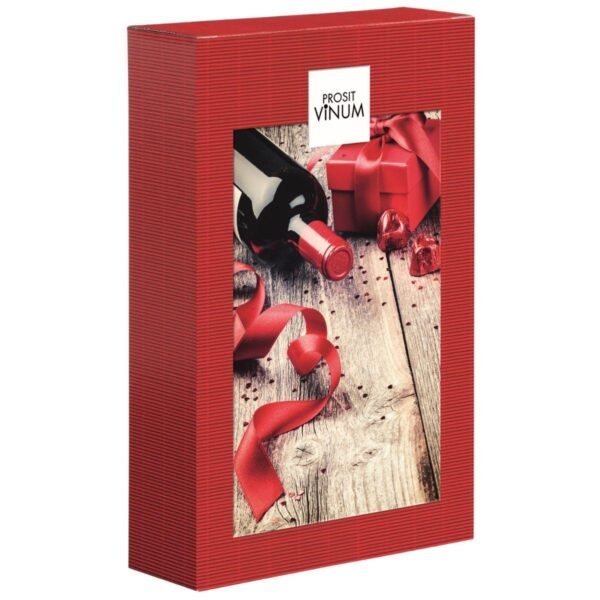 pudełko na wino czerwone Vinum 3x0,75