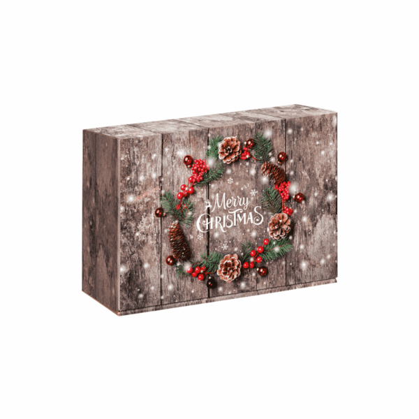 Świąteczny Stroik pudełko prostokąt małe