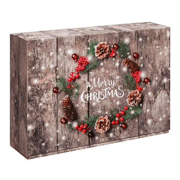 Pudełko prezentowe Świąteczny Wianek 3x0,75