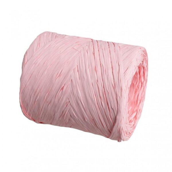 rafia wstążka ozdobna kolor jasny róż