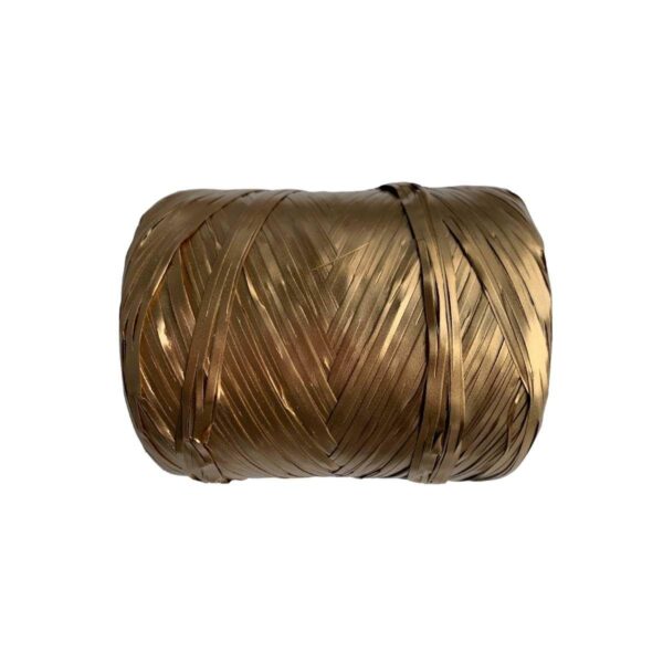 rafia wstążka ozdobna kolor złoty