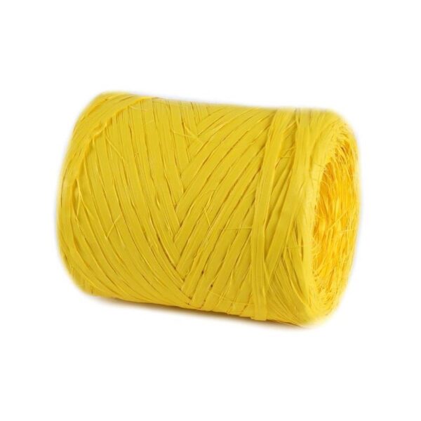 rafia wstążka ozdobna kolor żółty