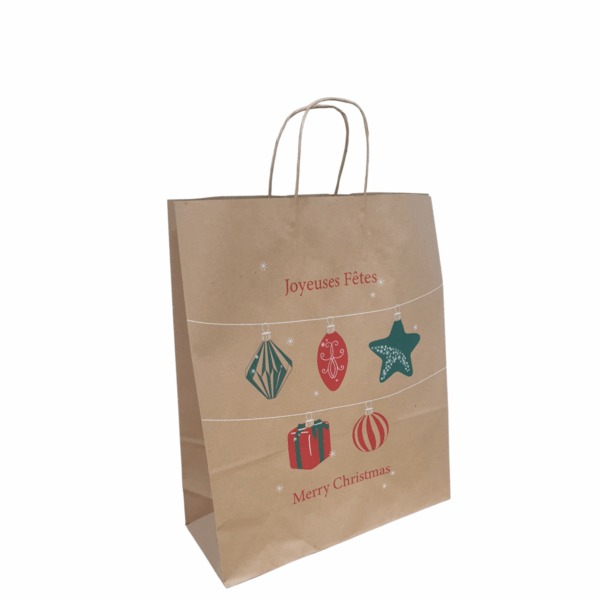 Torba papierowa świąteczna mała