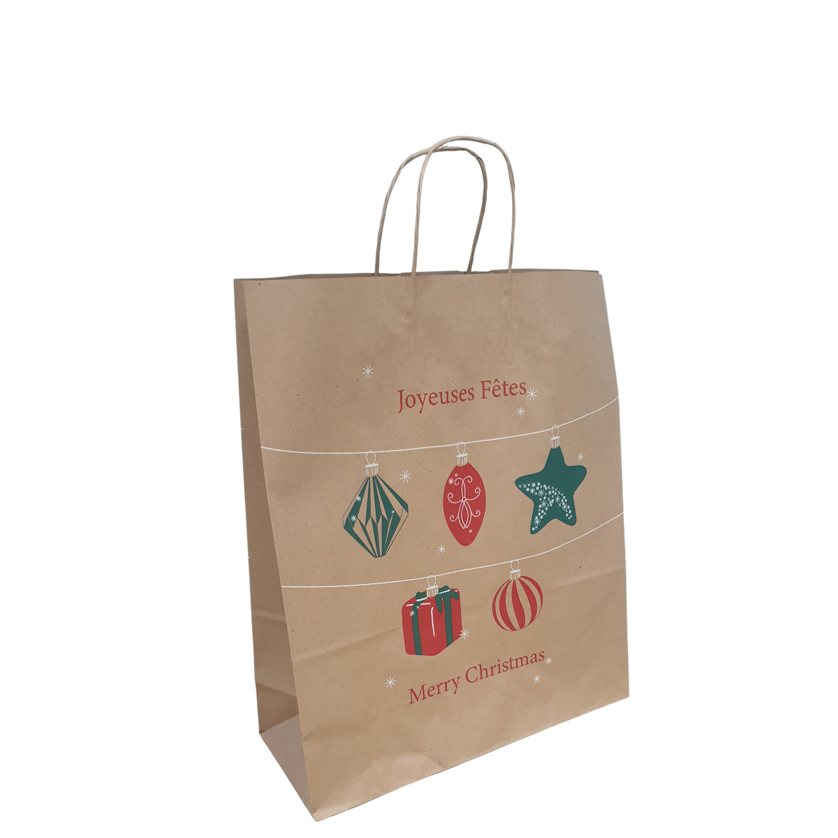 Torba papierowa świąteczna mała