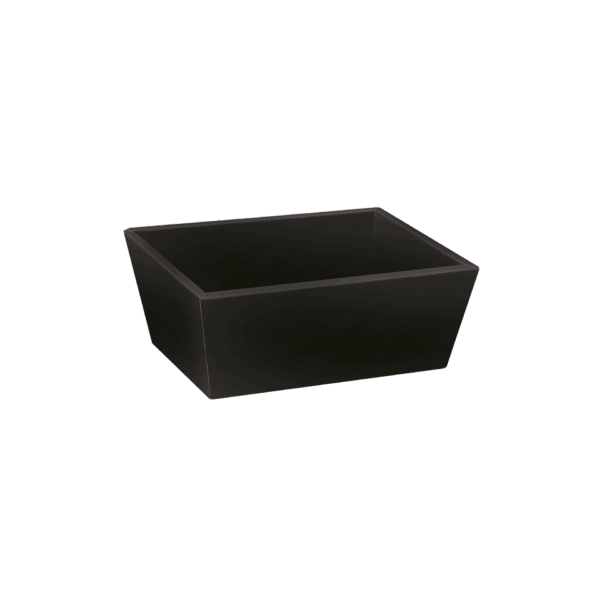 Ecoline Czarny 4-kątny mały kosz - Mały