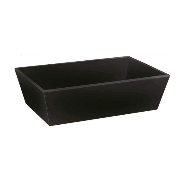 Ecoline Czarny 4-kątny mały kosz