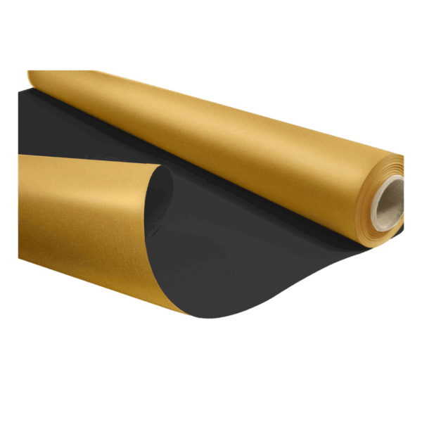 Papier pakowy ozdobny BLACK/GOLD 60g/m2 rolka 0,69x50mb