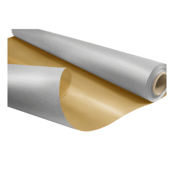 Papier pakowy ozdobny SILVER/GOLD 60g/m2 rolka 0,69x50mb