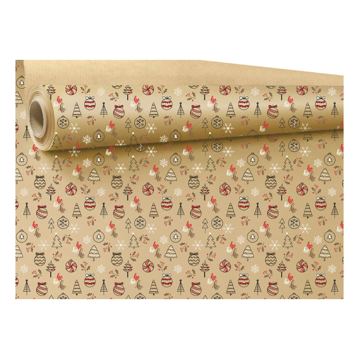 Papier pakowy ozdobny Świąteczny ORIANNE 60g/m2 rolka 0,69x50mb