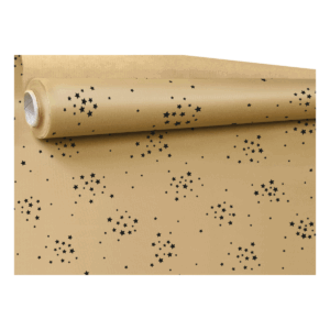 Papier pakowy ozdobny Świąteczny STARS  60g/m2 rolka 0,69x50mb
