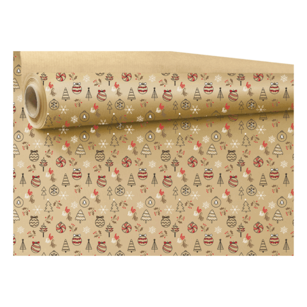 Papier pakowy ozdobny Świąteczny ORIANNE 60g/m2 rolka 0,69x25mb