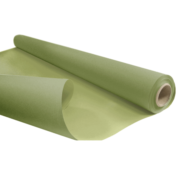 Papier pakowy ozdobny duo pastel Kaki/zielony 50g/m2 rolka 0,50x10mb