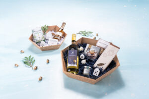 Kosze świąteczne z upominkami